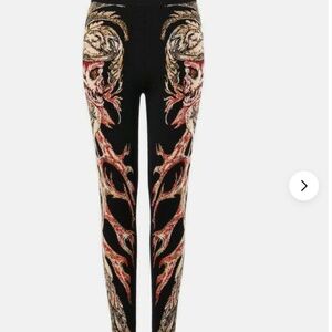 Alexander McQueen “hell’s angels” scull leggings